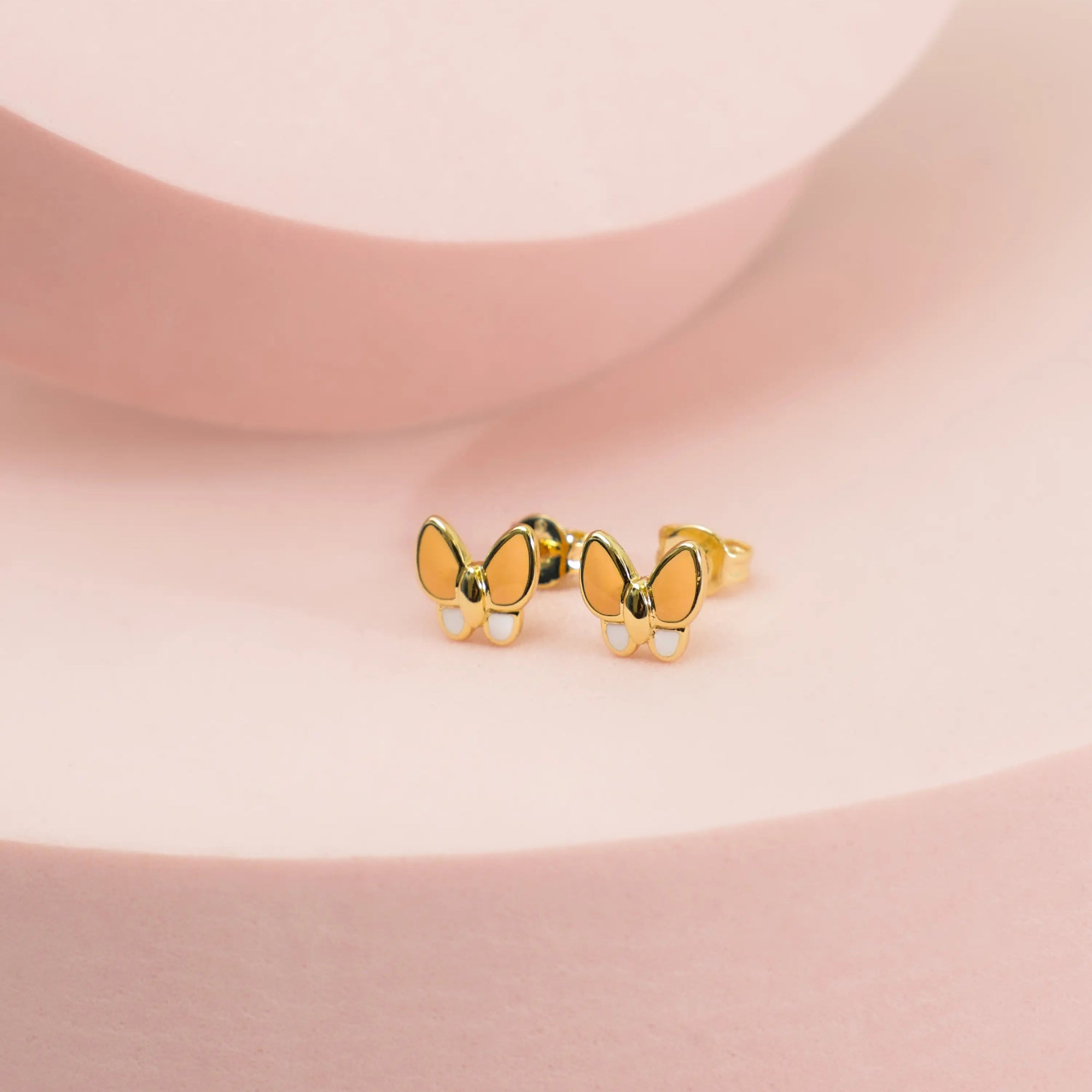 Kids Butterfly Enamel Studs