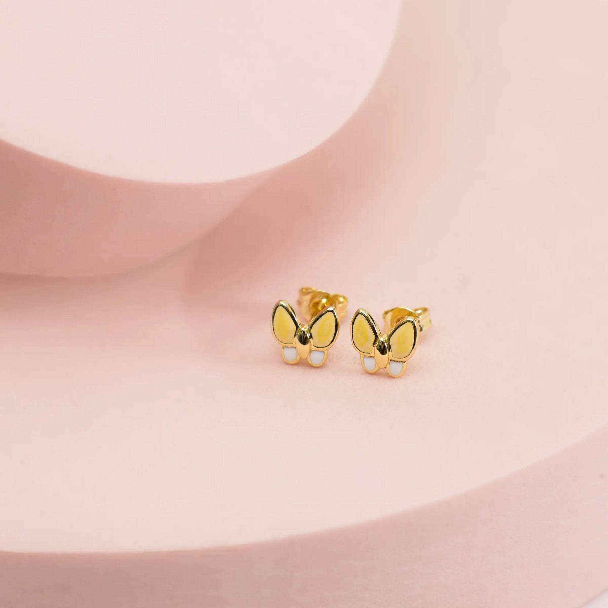 Kids Butterfly Enamel Studs