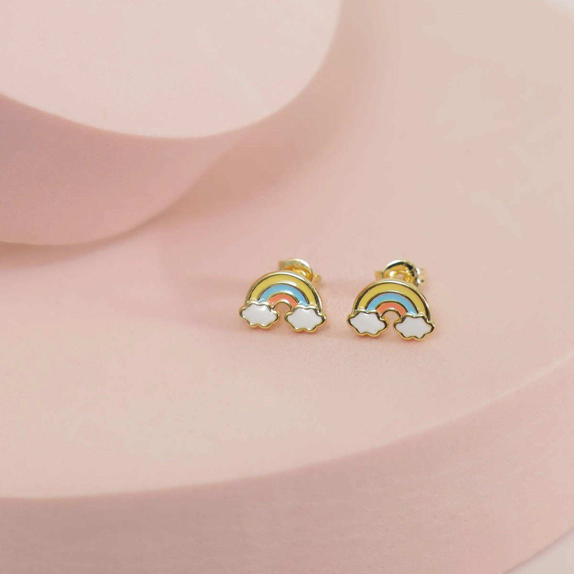 Kids Rainbow Enamel Studs