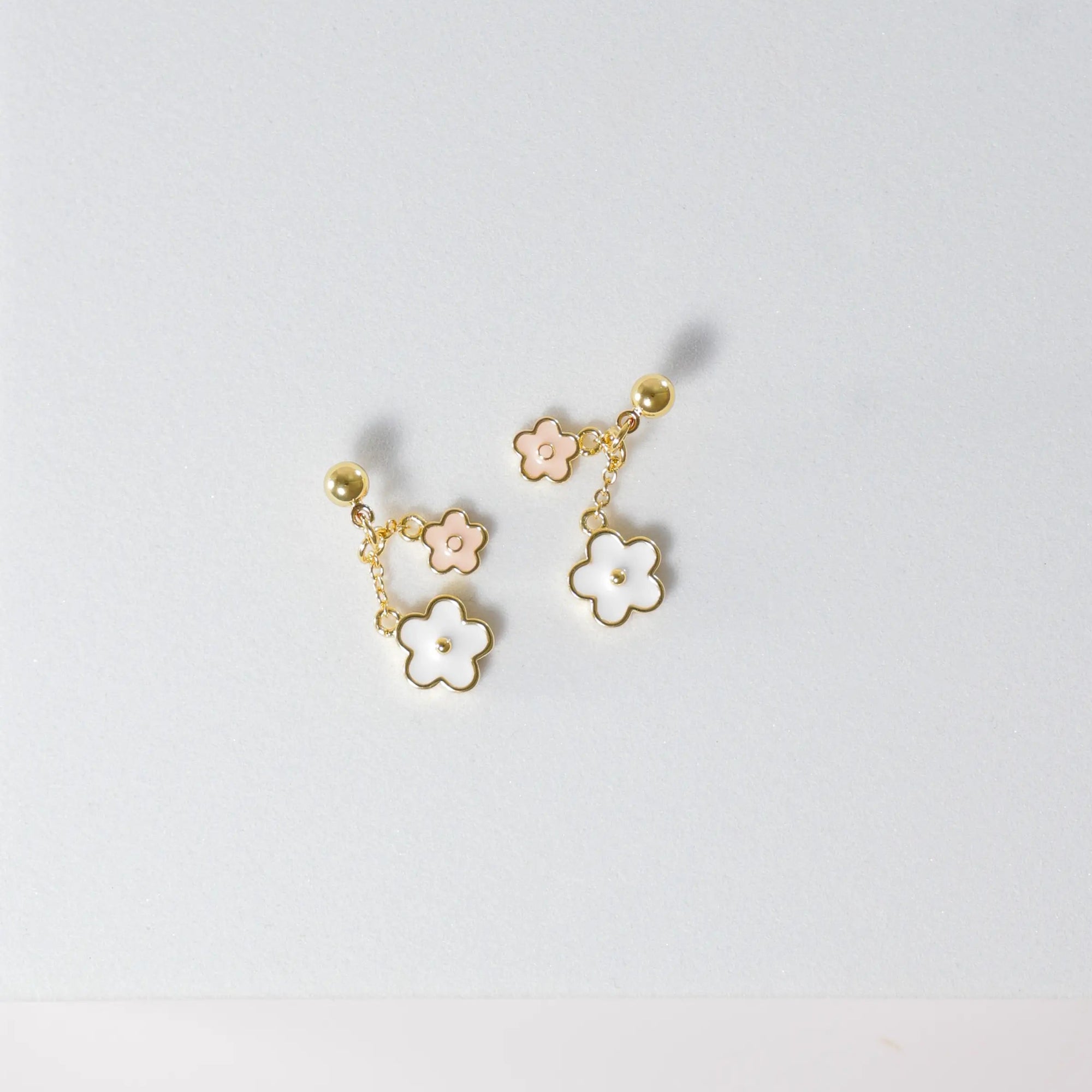 Kids ‘Bella’ Flower Drop Earrings