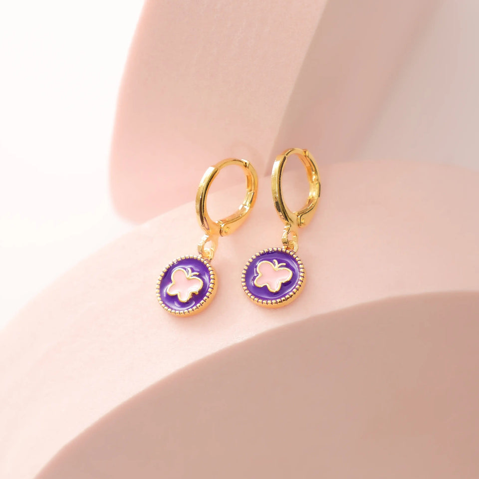 Kids ‘Pixie’ Butterfly Huggies Earrings IceLink-DONNA