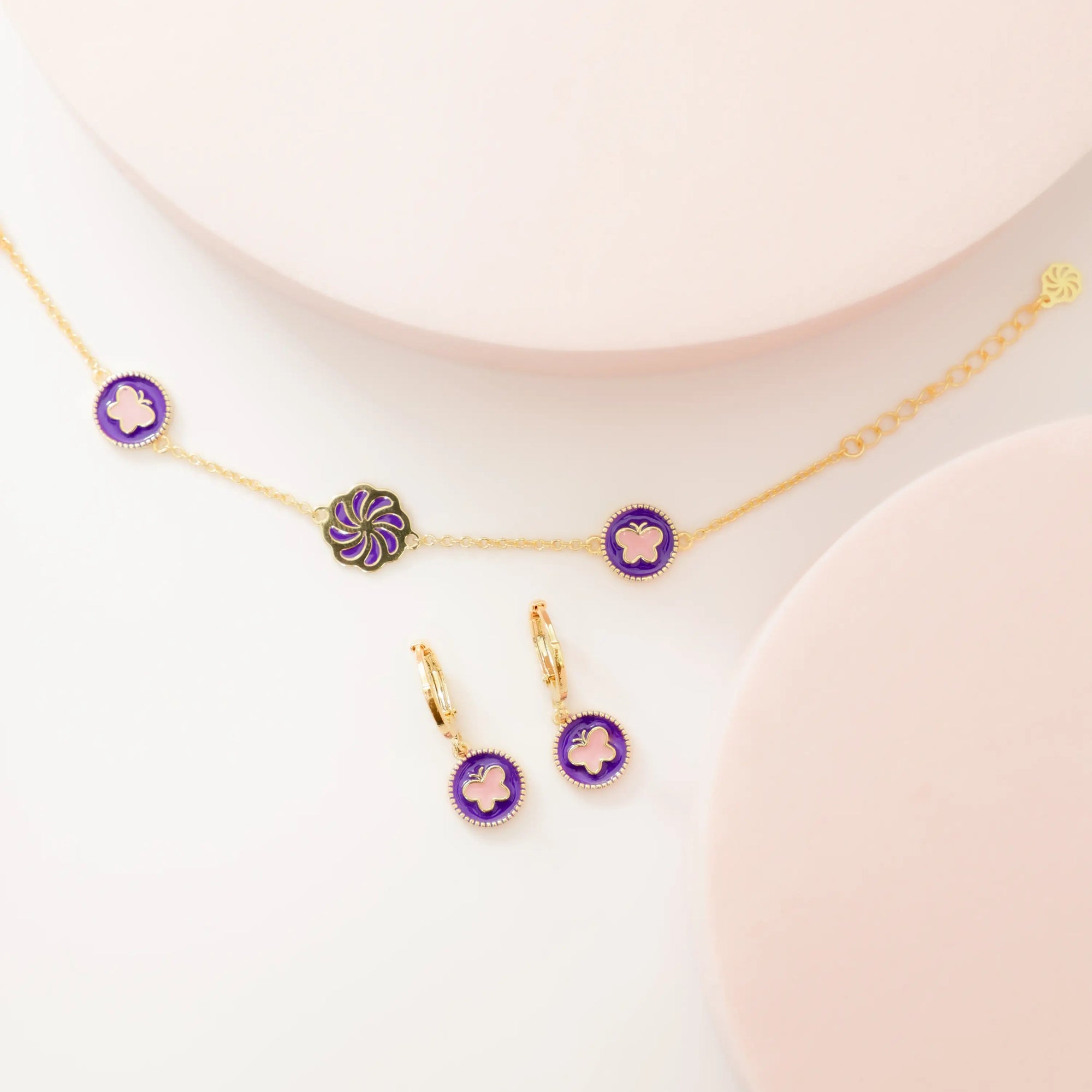 Kids ‘Rosie’ Butterfly Charm Enamel Bracelet