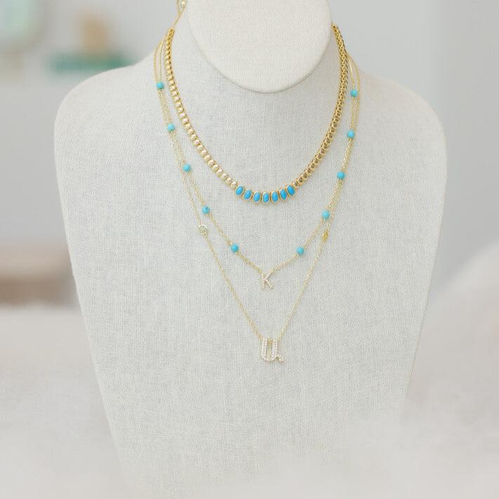 Oval Turquoise Necklace Necklaces IceLink-ATL