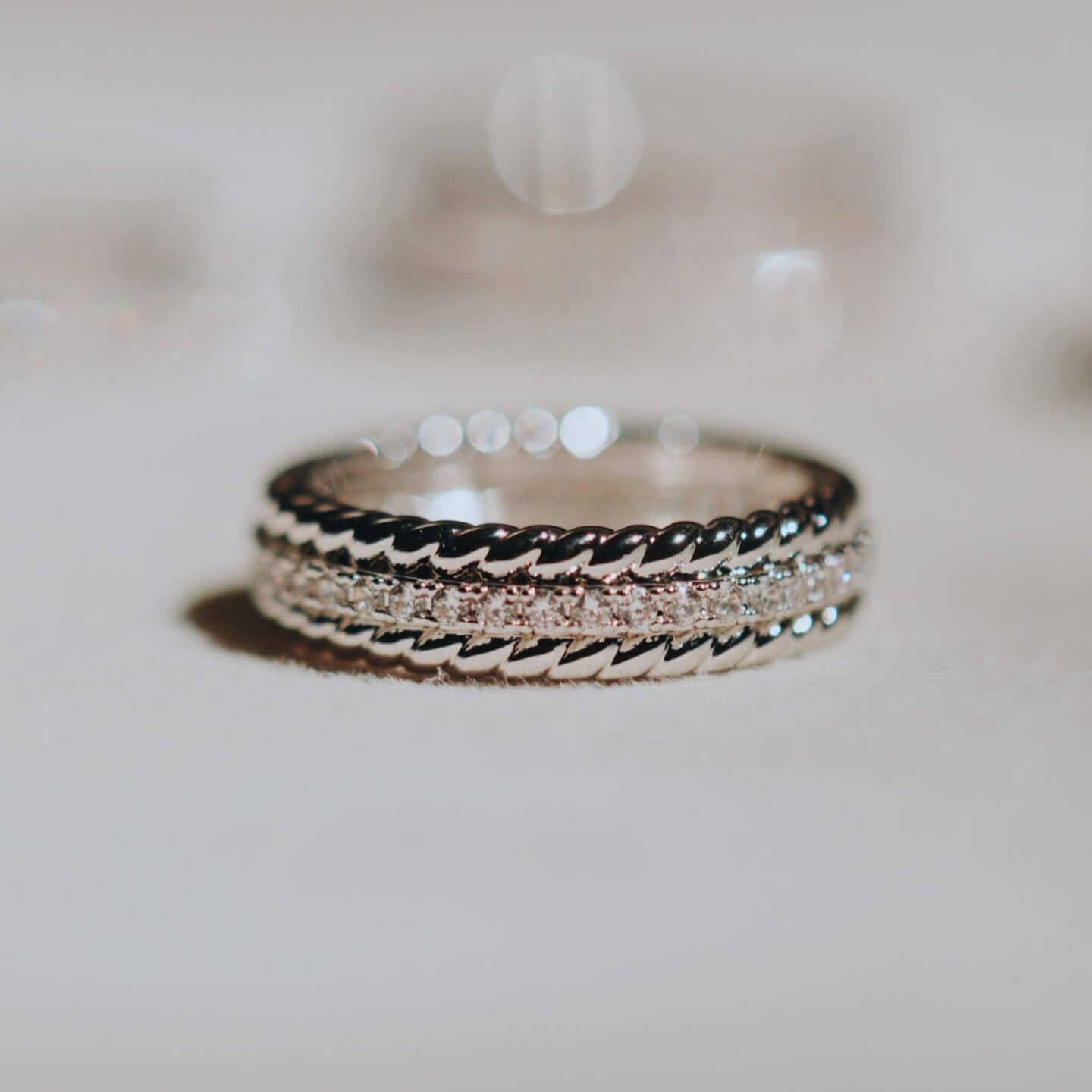 &#39;Siena&#39; Rope Ring Rings IceLink-ATL