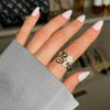 14K Belt Ring Rings IceLink-CAL