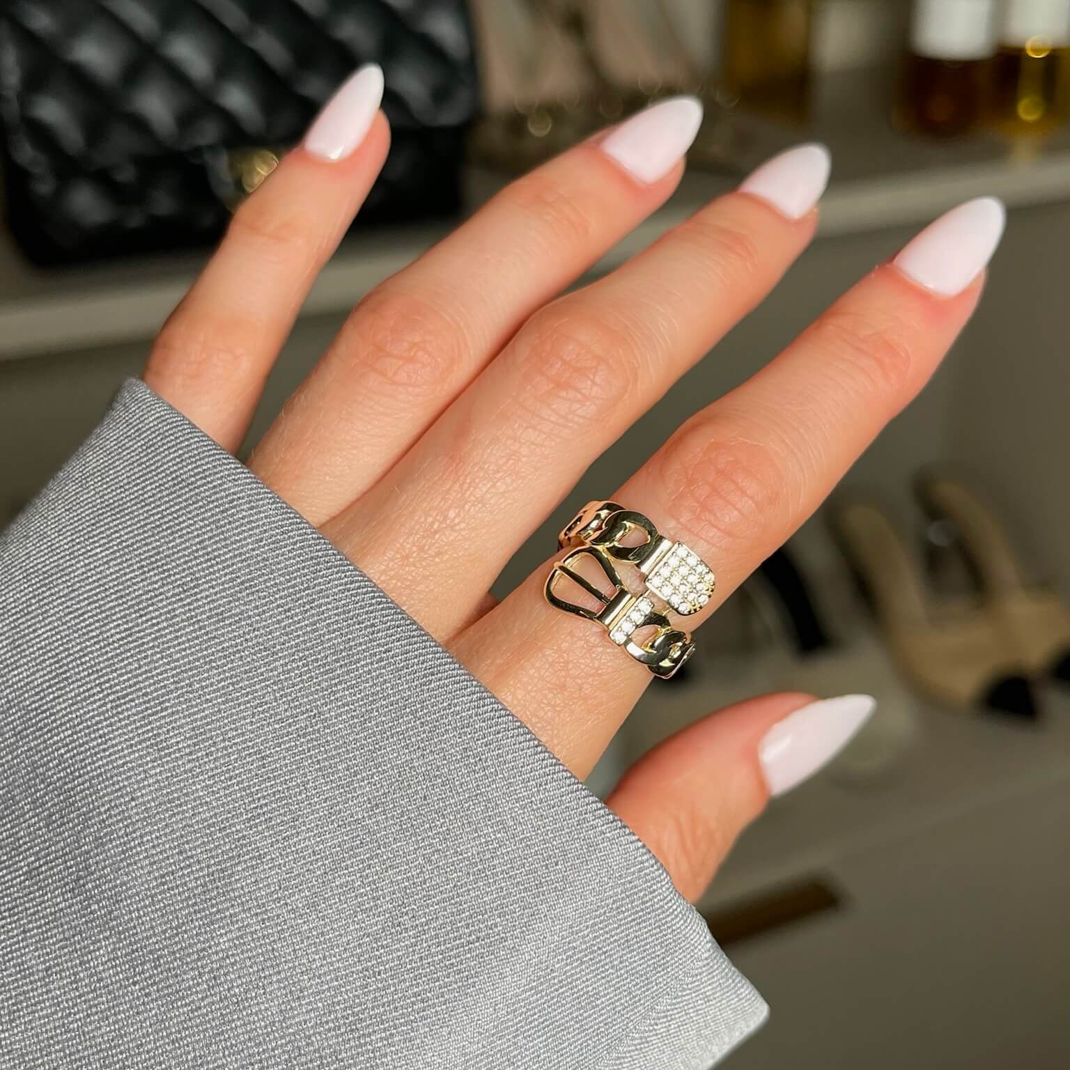 14K Belt Ring Rings IceLink-CAL 4