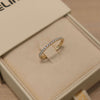 14K Dainty Diamond Ring Size 8 Rings IceLink-CAL   