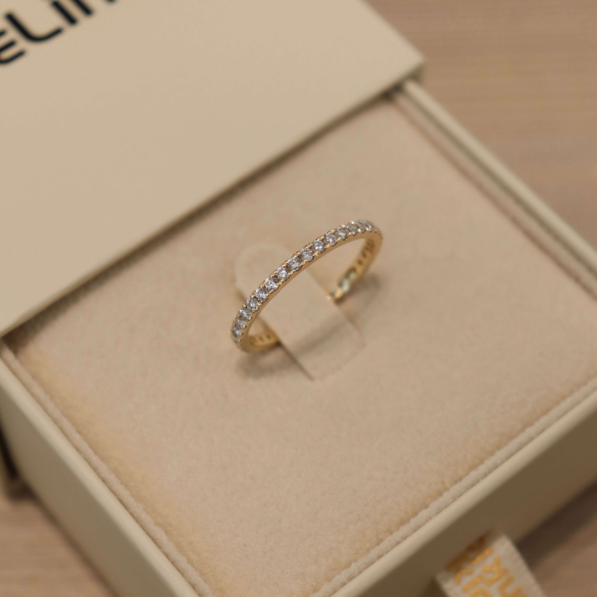 14K Dainty Diamond Ring Size 8 Rings IceLink-CAL   