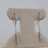 14K Drop Diamond Earrings (Sample Sale) Earrings IceLink-SVN 14K White Gold