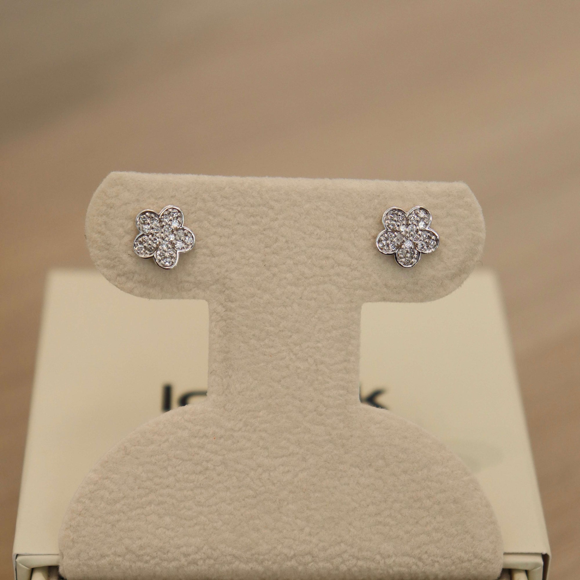 14K Flower Diamond Studs (Sample Sale) Earrings IceLink-CAL   