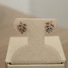 14K Leaf Diamond Stud Earrings (Sample Sale) Earrings IceLink-CAL 14K Rose Gold  