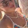 Pink Enamel Cross Necklace Necklaces IceLink-ATL