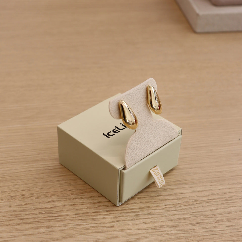 Oval Misshaped Earrings