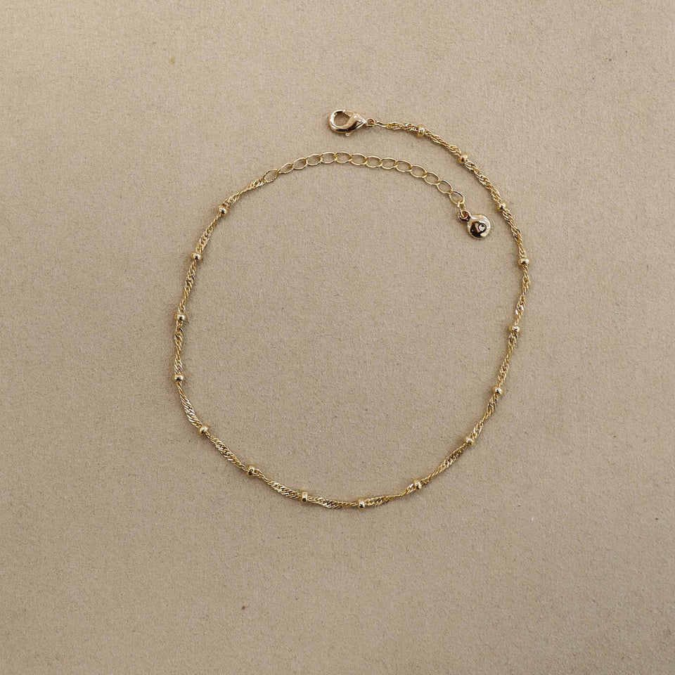 Twist Bead Anklet