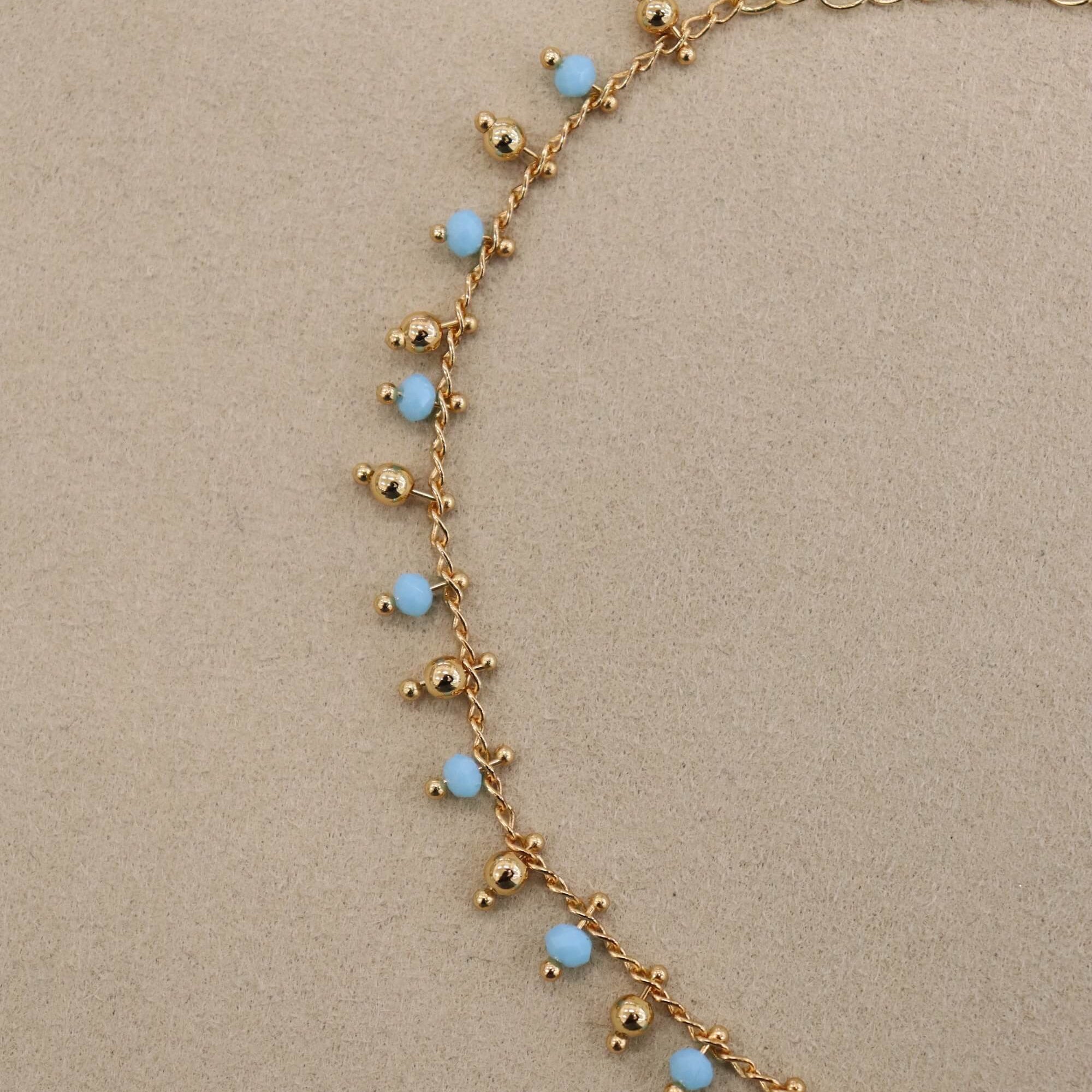 Turquoise Beaded Anklet