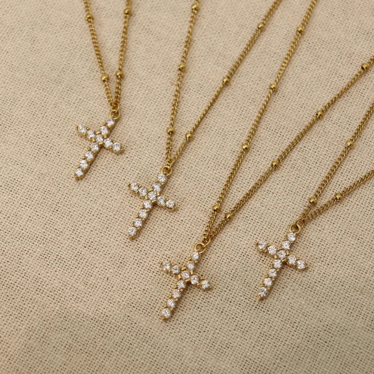 ‘Ruth’ Classic Cross Necklace Necklaces IceLink-LOVE