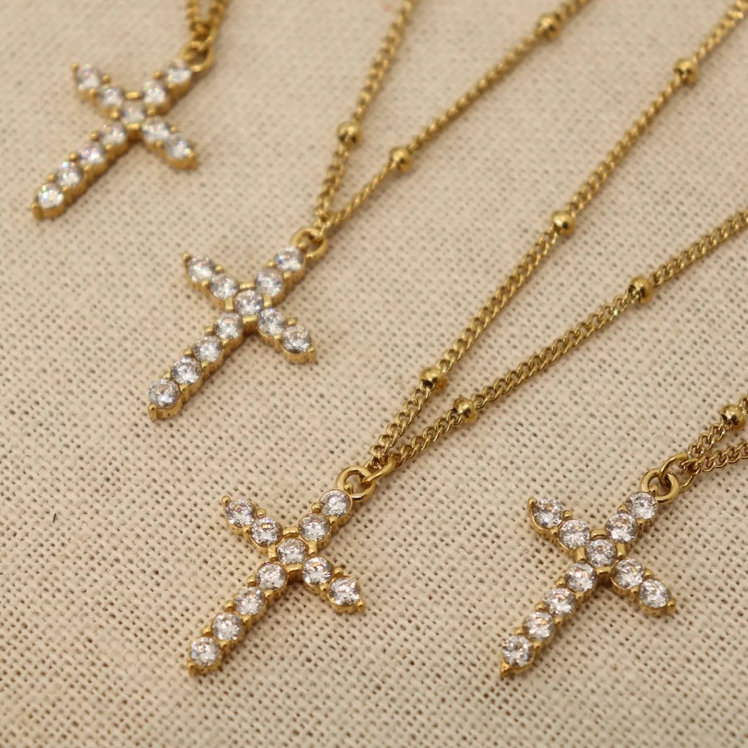 ‘Ruth’ Classic Cross Necklace Necklaces IceLink-LOVE