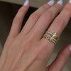 14K Diamond Link Ring (Sample Sale) Rings IceLink-CAL