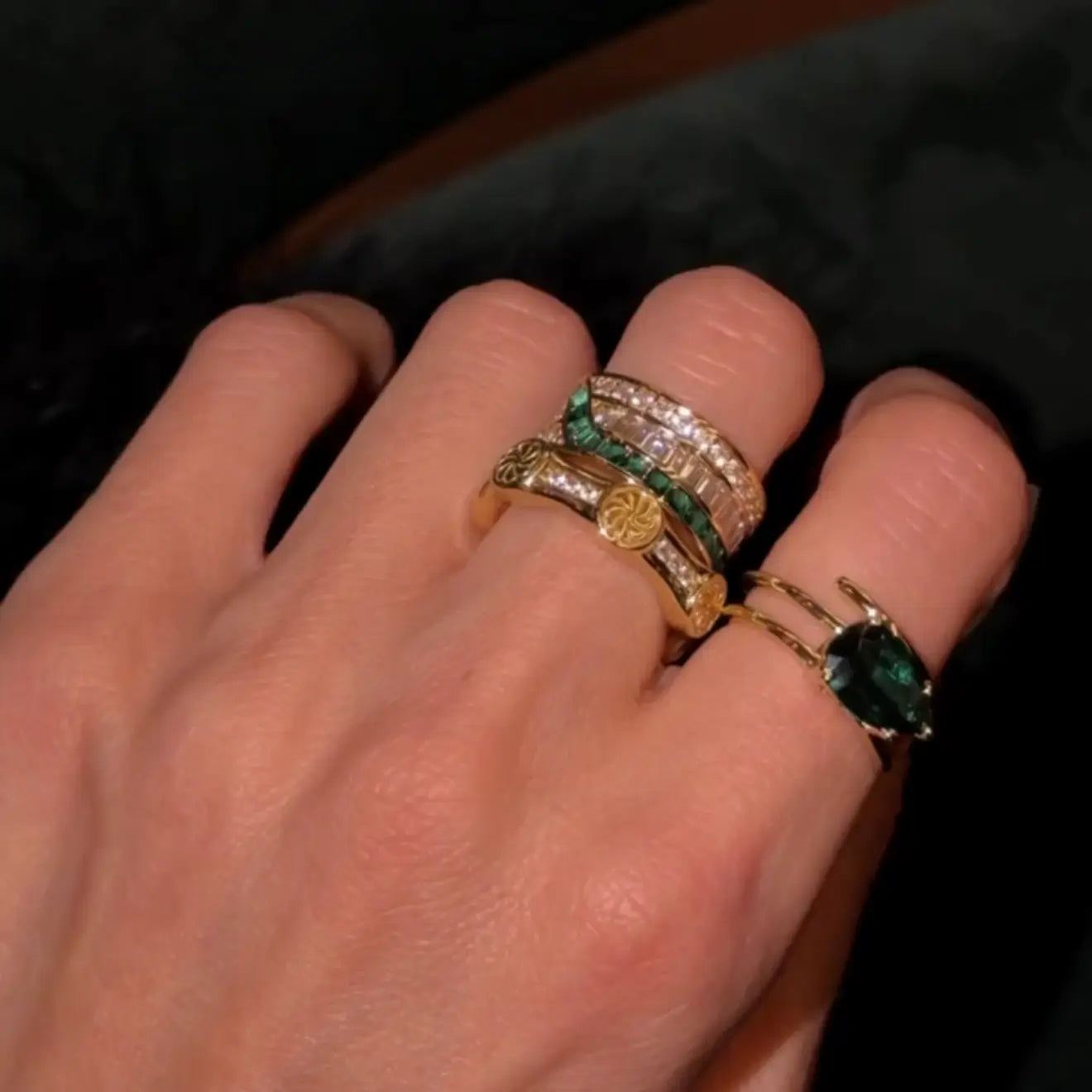 Valentina Emerald Ring