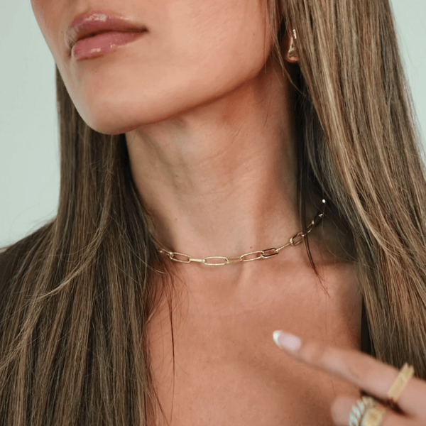 Angie Paperclip Necklace - IceLink