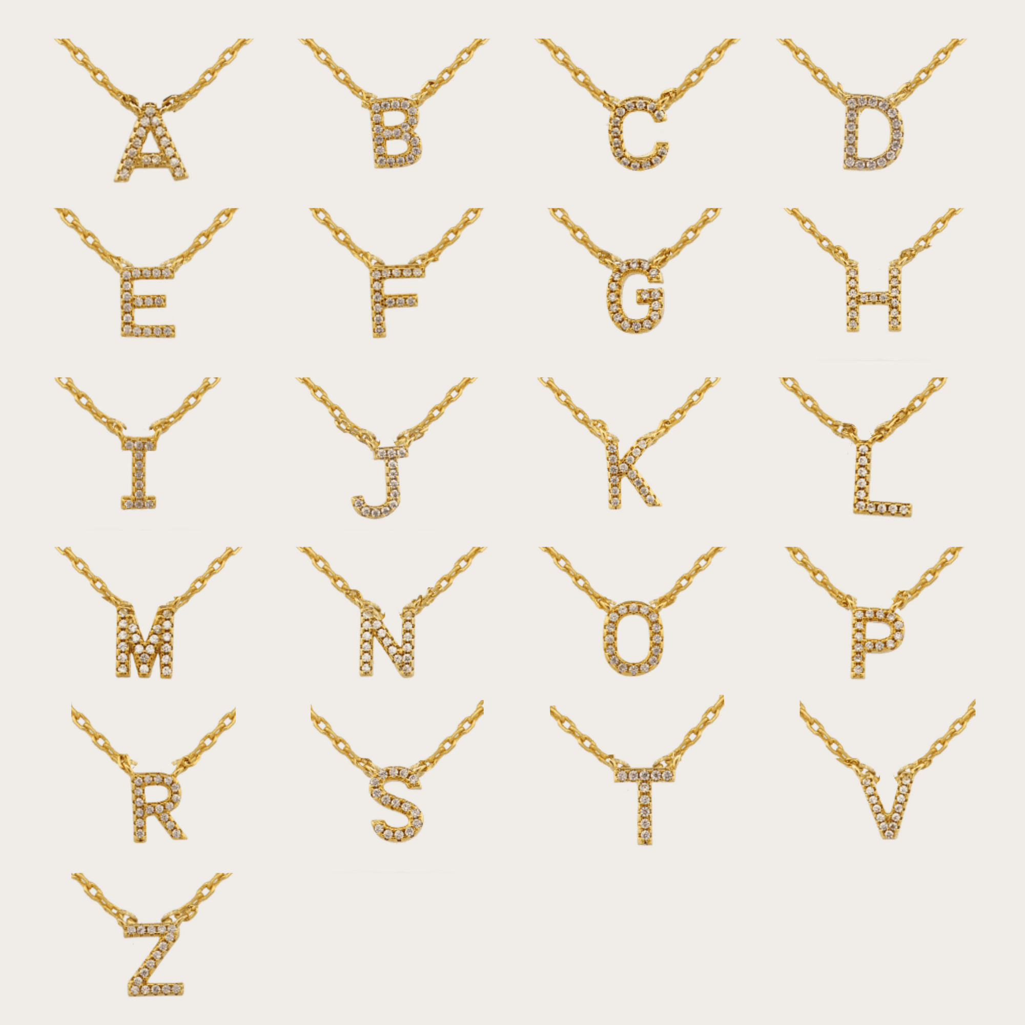 White &#39;True You&#39; Initial Necklace Necklaces IceLink-ATL B