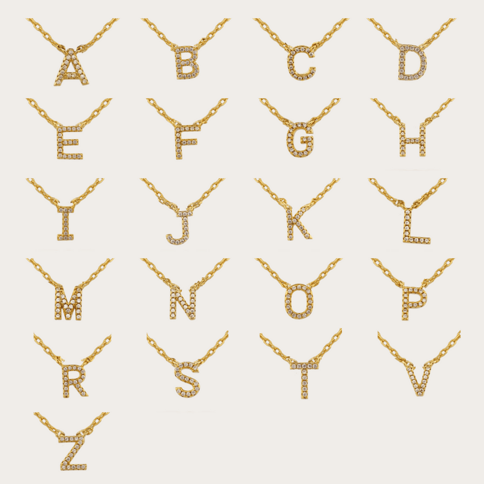 Pink 'True You' Initial Necklace Necklaces IceLink-ATL