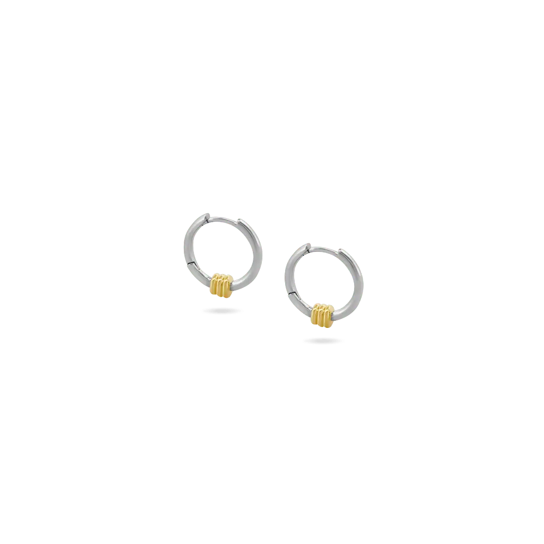 ‘Kavi’ Barrel Hoops — Mini Earrings IceLink-CINDY
