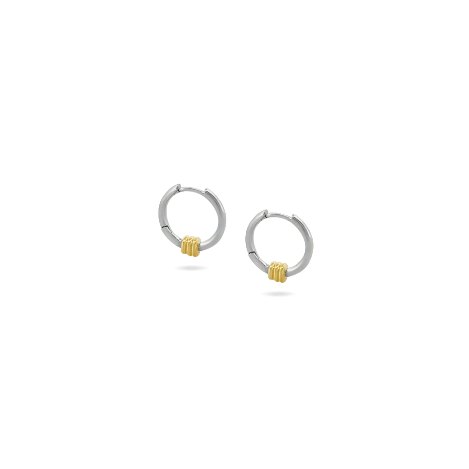 ‘Kavi’ Barrel Hoops — Mini Earrings IceLink-CINDY