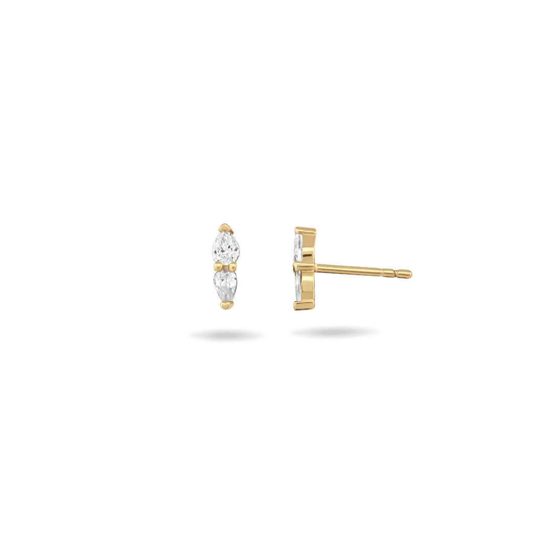 ‘Liora’ Strand Studs Earrings IceLink-CINDY