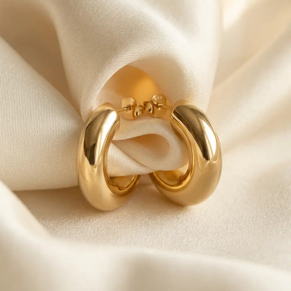 ‘Nola’ Bubble Huggies (sample sale) Earrings IceLink-CINDY