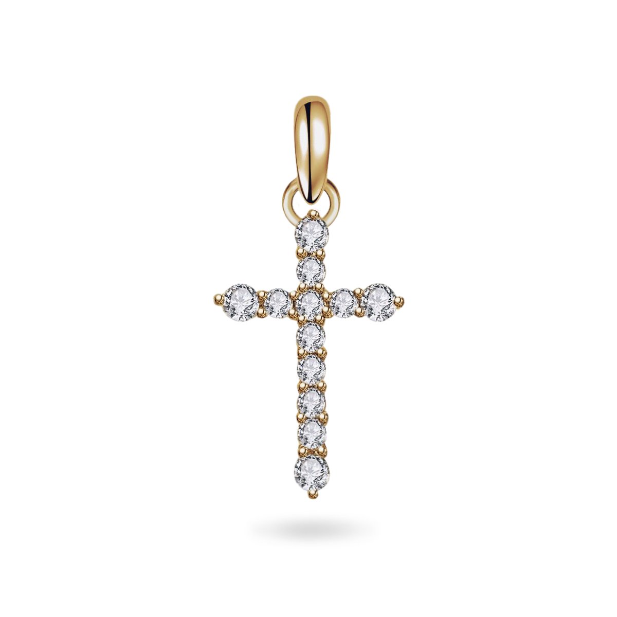 14k gold hot dainty cross pendant