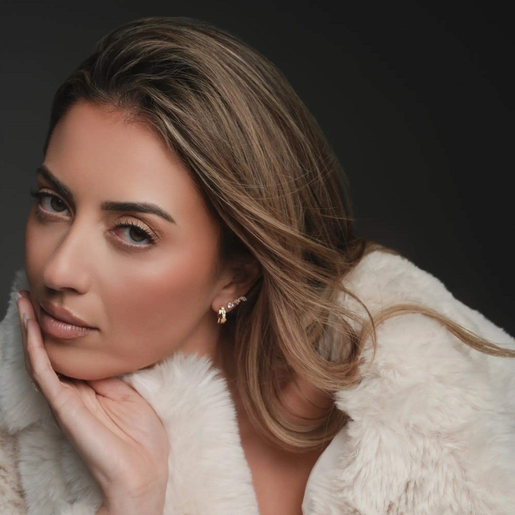 'Celina' Trio Strand Earrings Earrings IceLink-ATL