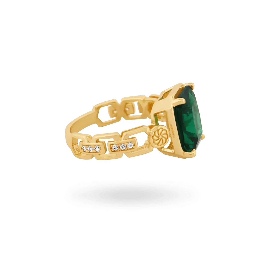 'Rogue' Emerald Ring Rings IceLink-ATL