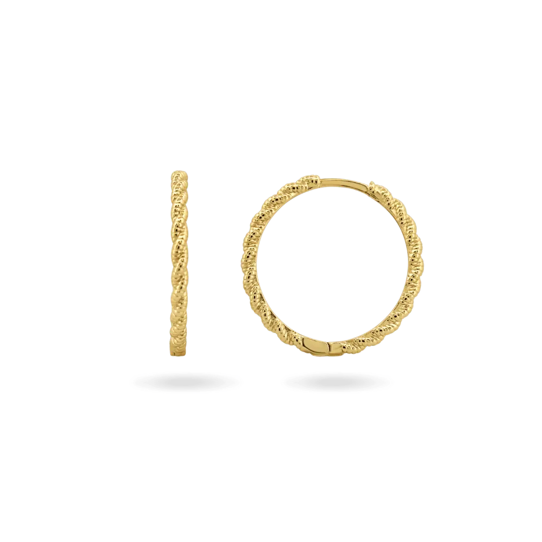 ‘Romy’ Rope Hoops Earrings IceLink-NICE