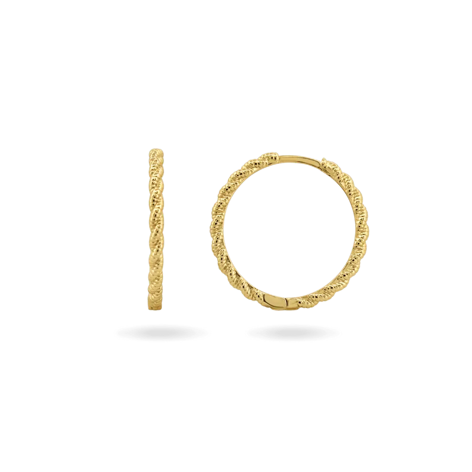 ‘Romy’ Rope Hoops Earrings IceLink-NICE