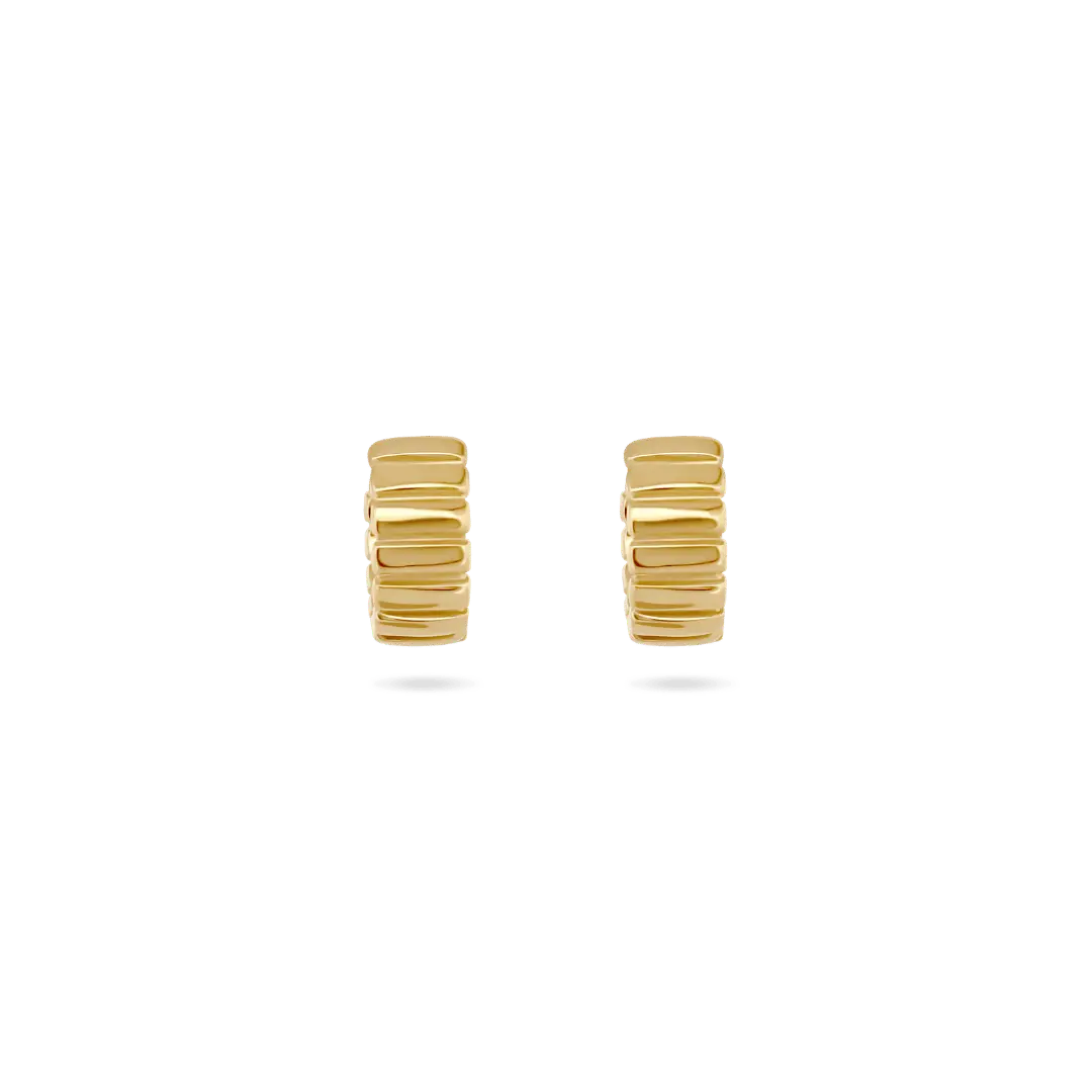 ‘Rue’ Ribbed Huggies (sample sale) Earrings IceLink-SODA