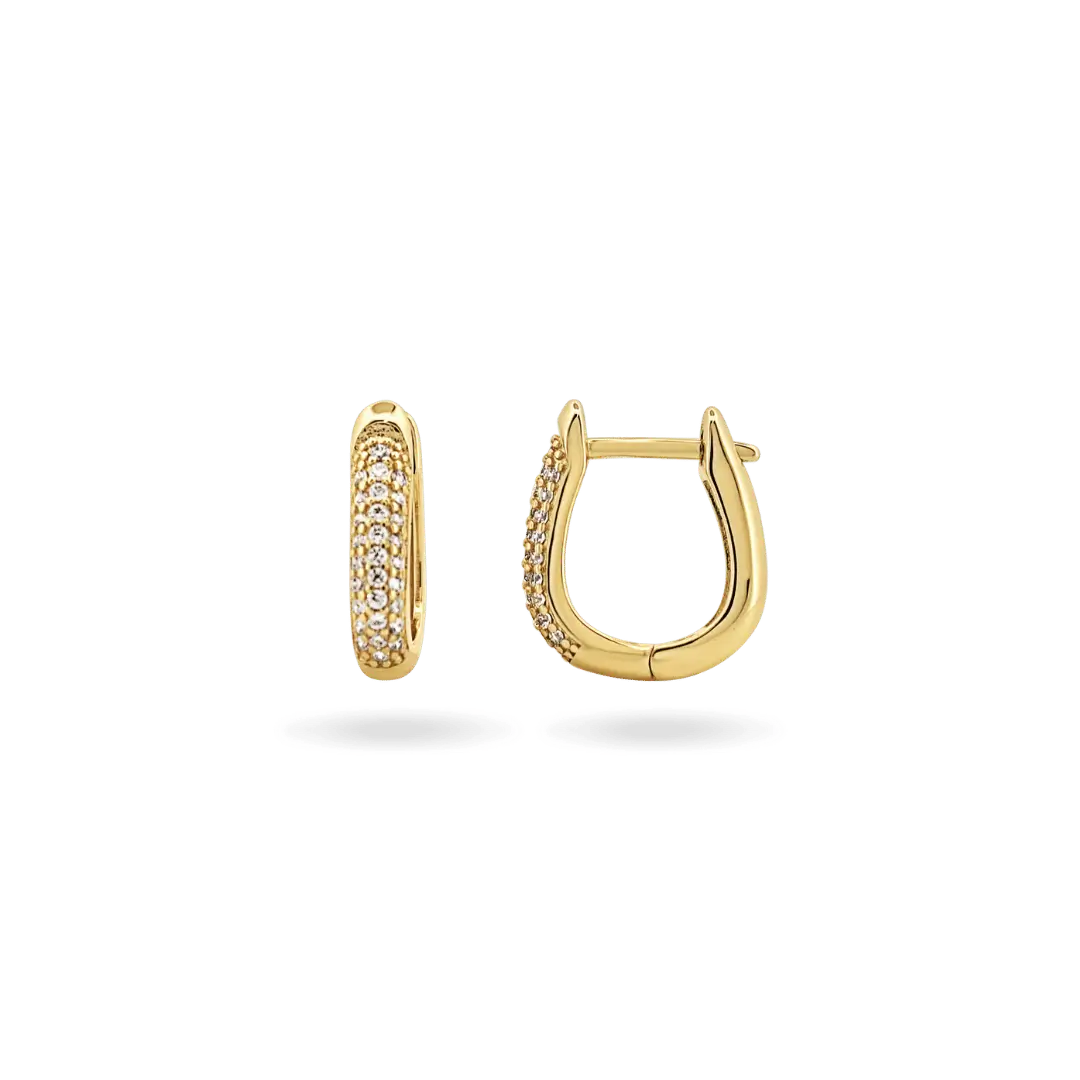 ‘Sadie’ Pavé Mini Huggies (sample sale) Earrings IceLink-NICE