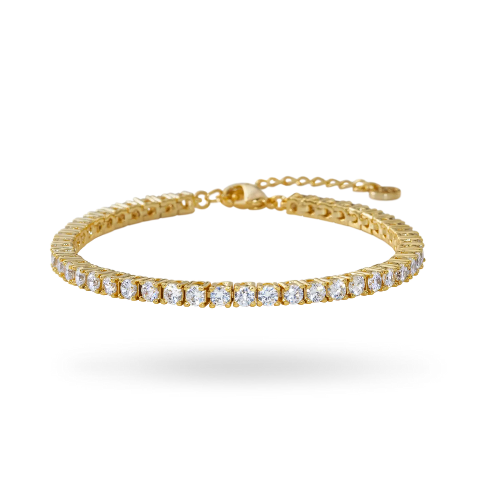 Classic Adjustable Tennis Bracelet Bracelets IceLink-ATL 14K Gold Plated