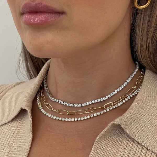 Classic Adjustable Tennis Necklace - IceLink