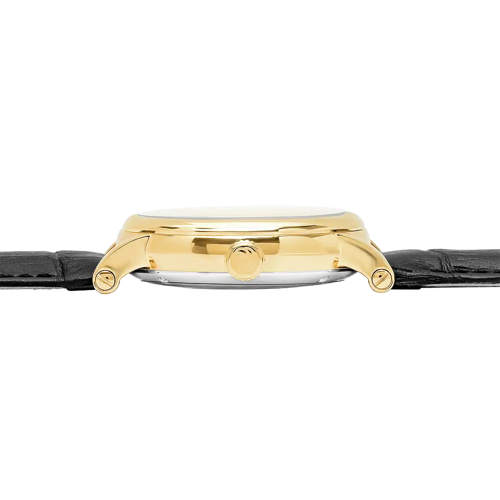 Whistler Gold &amp; White Skeleton Automatic Watch Watches IceLink-TI