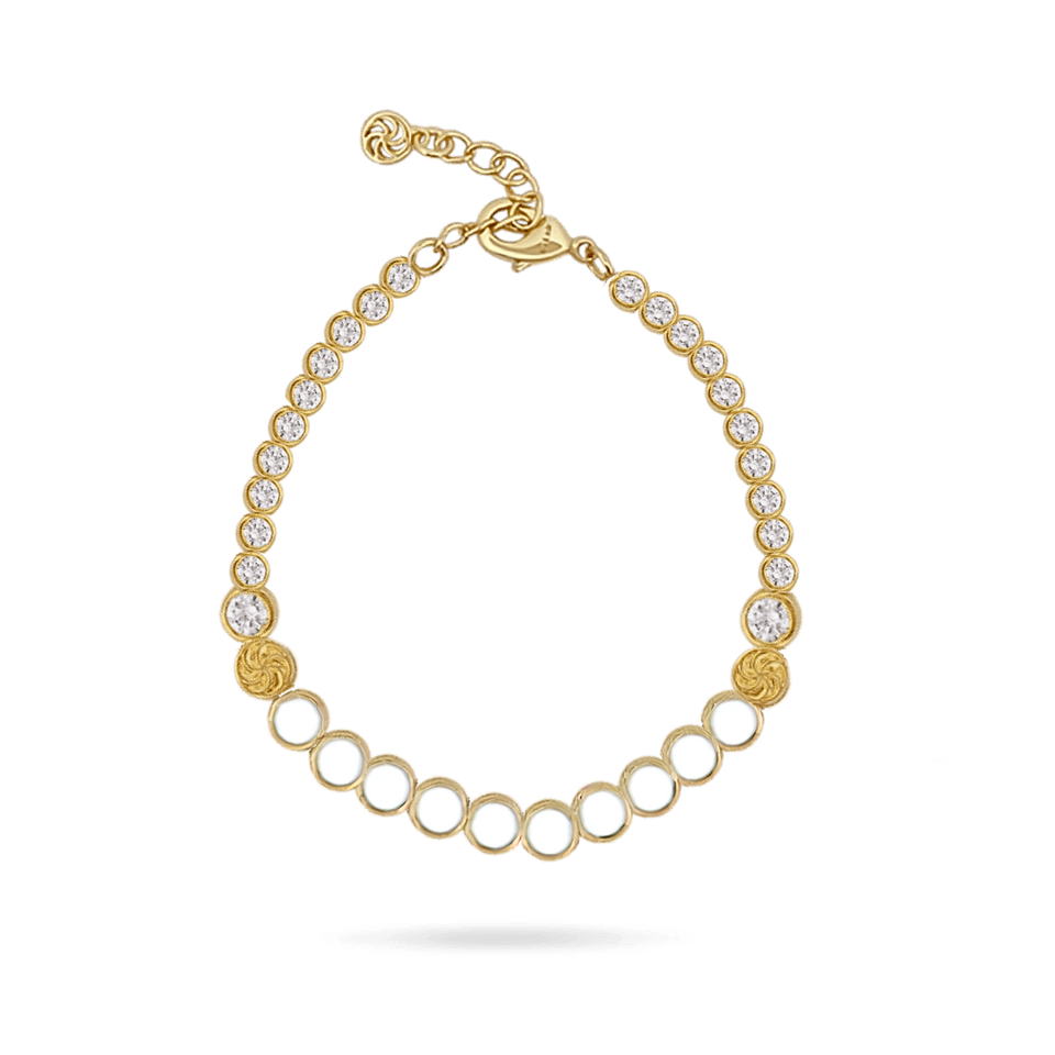 White Eternity Bracelet Bracelets IceLink-ATL Small 6" to 7"