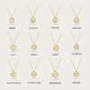 14K Mother of Pearl Zodiac Necklace Necklaces IceLink-CAL Capricorn (Dec 22-Jan 19)  