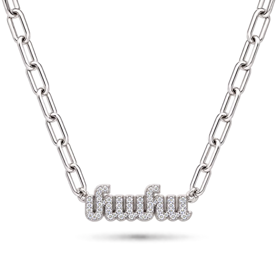 'Mama' Armenian Paperclip Necklace