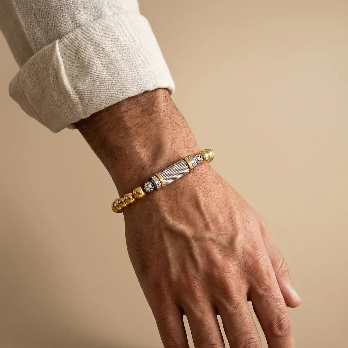 Vantage Two-Tone Bead Bracelet Bracelets IceLink-VRNA