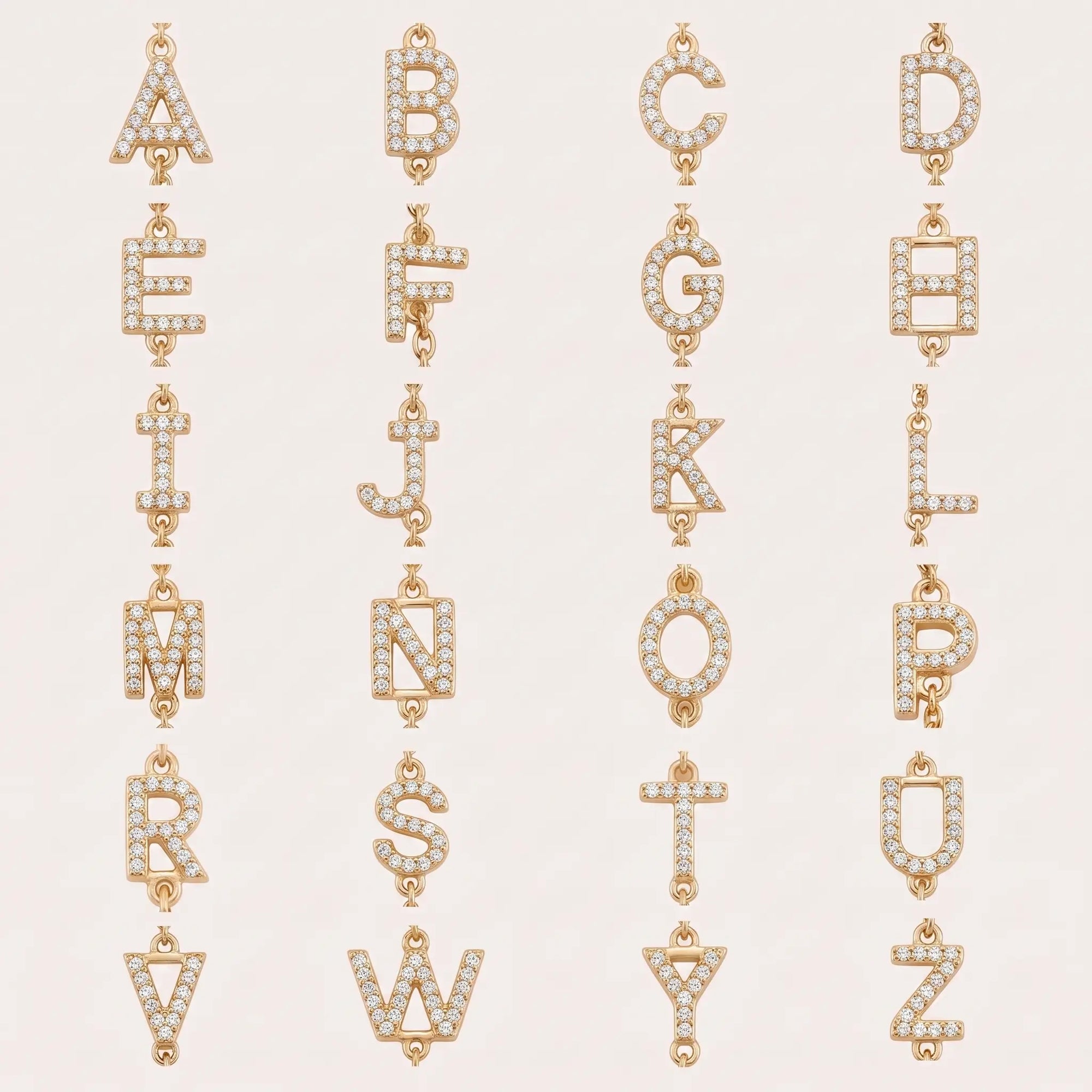 'True You' Initial Hand Chain Hand Chain IceLink-ATL B