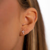 14K Chloe Cross Diamond Studs Earrings IceLink-CAL   