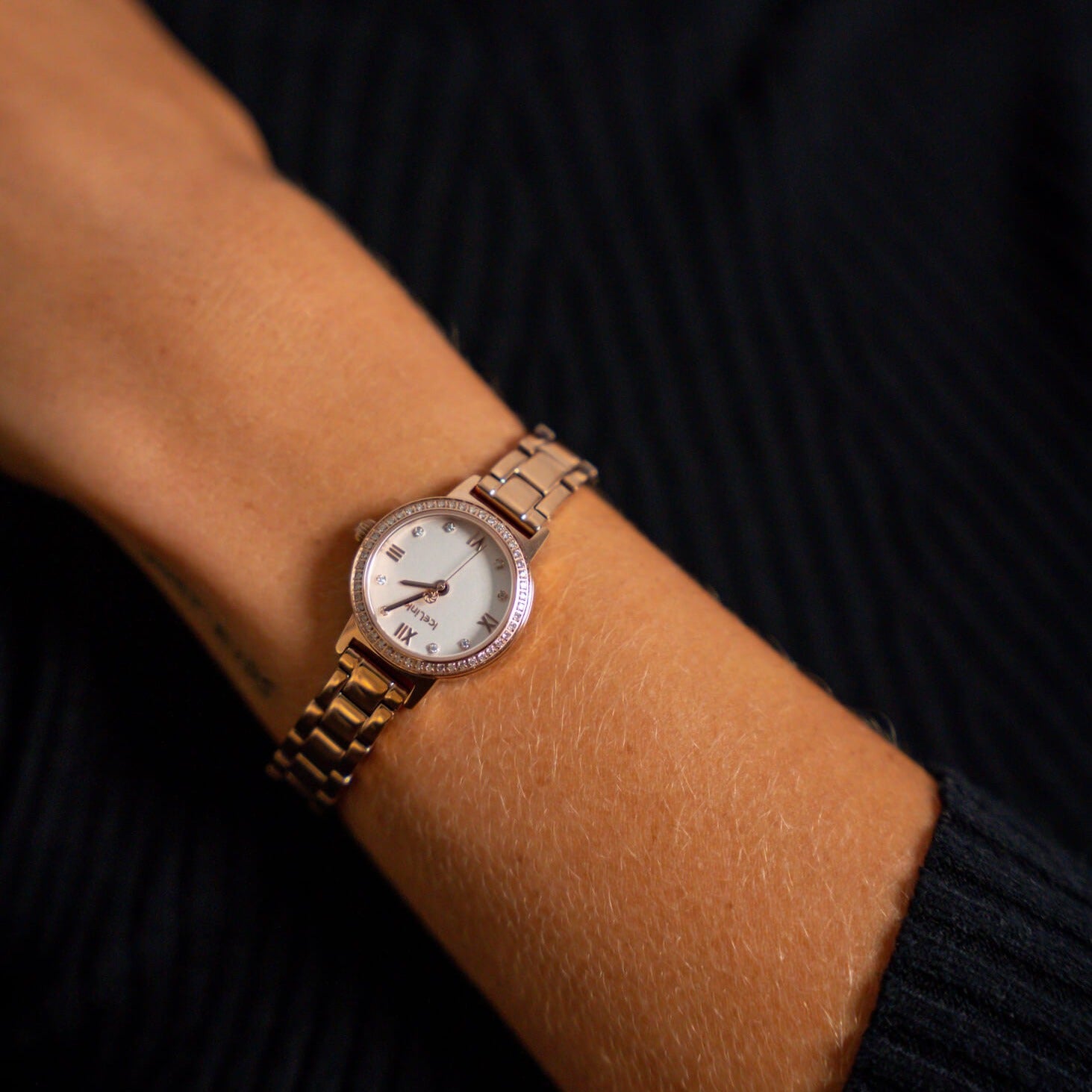 Uptown 23.5mm Rose Gold Diamond Watch Watches IceLink-TI   