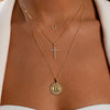 14K Diamond Armenian Initial Necklace Necklaces IceLink-CAL   