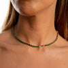 14K Emerald CZ &amp; Diamond Necklace  IceLink   