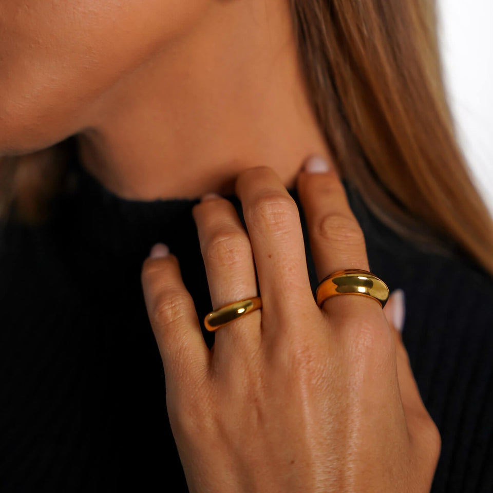 Alma Ring (sample sale) Rings IceLink-BL Stainless Steel 6